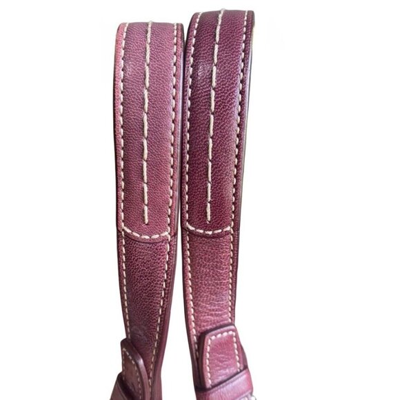 Vtg Coach Colorblock Beige/Purple Signature Canvas Demi Striped Tote, Suede Trim - Picture 3 of 7